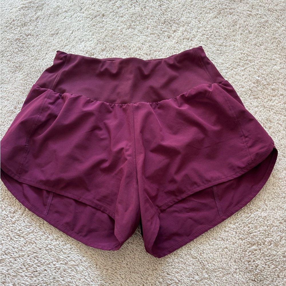 Amazon Women's Maroon Athletic Shorts
